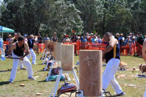 Wood Chopping Competition - Wooli NSW 6 Oct 2013