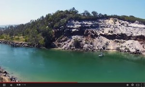 Wooli River aerial video footage from drone camera